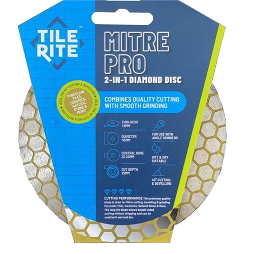 Wheel Tile Rite 115mm Mitre Pro 2-in-1 Blade