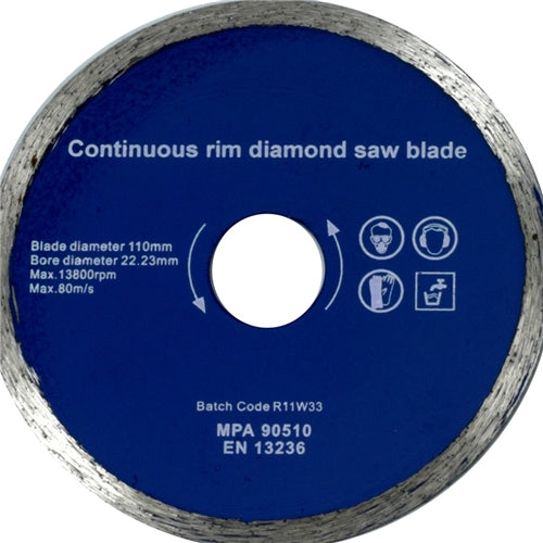 Cutting Wheel 110mm Tile Rite Diamond spare blade