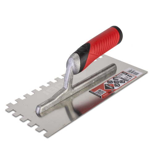 Trowel Rubi stainless jagged 28cm 10x10mm