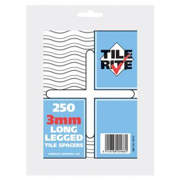 Tile Rite 3mm x 250 LONG LEG TILE SPACER (trade)