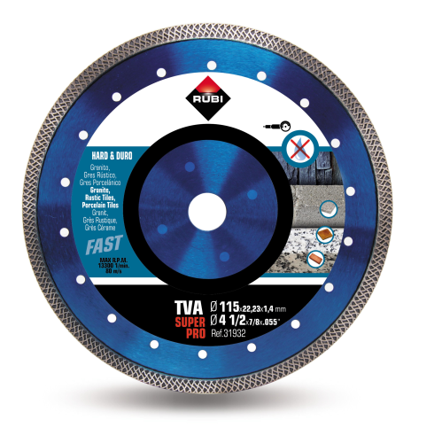 Wheel Rubi Diamond blade TVA 115 superpro - Trade