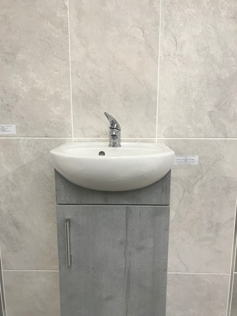 Lima cloakroom Basin Unit concrete 400mm