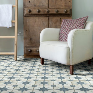 SPITALFIELDS - Retro Star 45x45cm Floor Tile