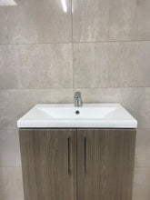 Linton Dark Elm Basin Unit 600mm