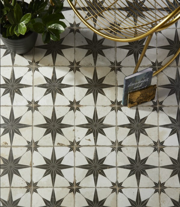 SPITALFIELDS - Retro Star 45x45cm Floor Tile